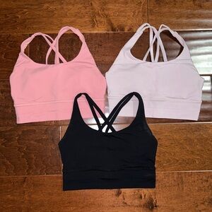 Lululemon Energy Longline Bra Bundle of 3 - Size 4